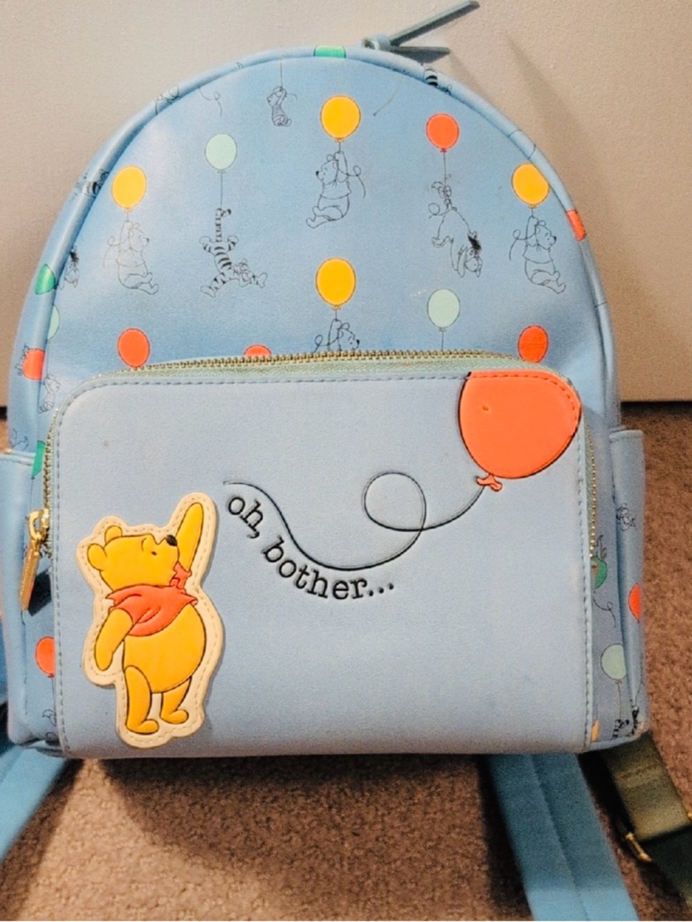 Danielle Nicole Light Blue Winnie the Pooh Balloon Mini Backpack ✨Major Callouts